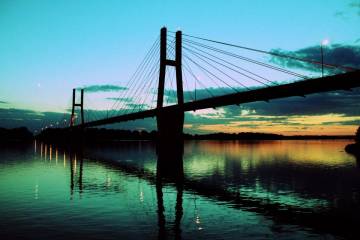 Quincy Riverfront at Sunset